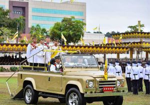 Brunei holds grand parade to mark 78th royal birthday