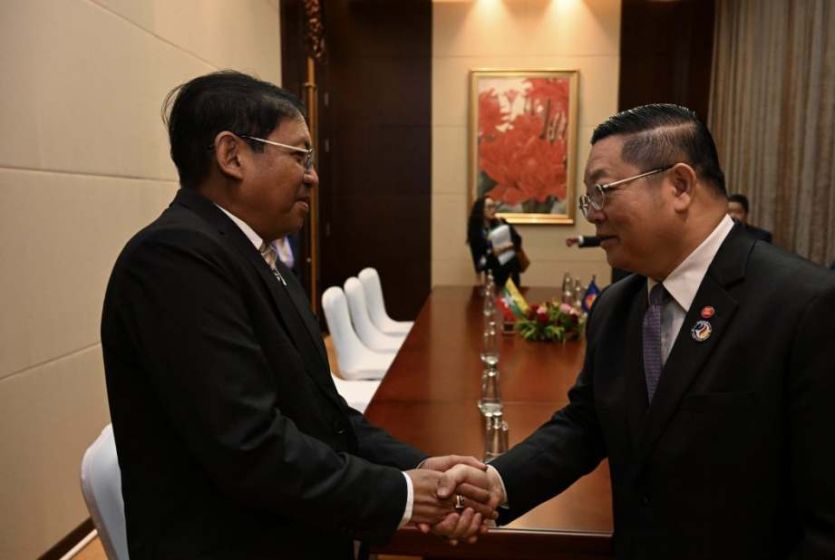 Secretary-General of ASEAN meets with the Permanent Secretary of the Ministry of Foreign Affairs of Myanmar