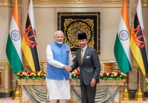 The Sultan of Brunei held bilateral talks with the Prime Minister of India