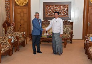 Myanmar Deputy PM and Foreign Minister receives Indian Ambassador