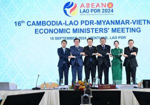 The Sixteenth CLMV Economic Ministers’ Meeting held in Vientiane