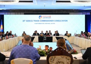 The 20th ASEAN Economic Ministers (AEM) – EU Trade Commissioner Consultation held in Vientiane