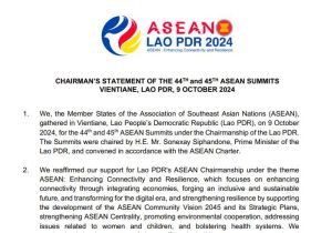 Chairman’s Statement of the 44th and 45th ASEAN Summits