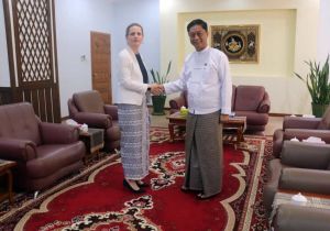 Myanmar Deputy Foreign Minister receives Country Director and Representative of UNOPS in Myanmar