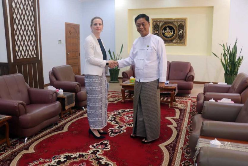 Myanmar Deputy Foreign Minister receives Country Director and Representative of UNOPS in Myanmar