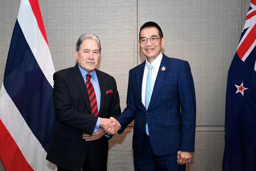 Thai Foreign Minister had a bilateral discussion with New Zealand Deputy Prime Minister and Foreign Minister  