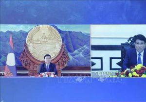 Vietnamese President Luong Cuong holds online talks with top Lao leader