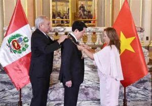 Vietnamese President Luong Cuong honored with 'The Sun of Peru' Order