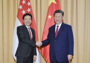 Singaporean Prime Minister meets Chinese President in Lima