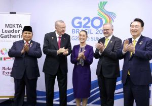 Indonesian President Prabowo Meets with Mikta Leaders at G20 Summit in Brazil   