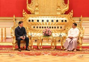 Myanmar top leader Min Aung Hlaing meets delegation led by Head of Kalmykia, Russia 