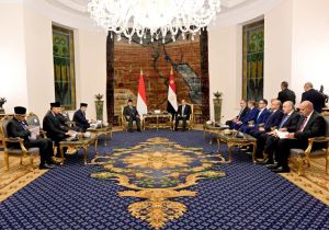 Presidents of Indonesia and Egypt Discuss Strengthening of Bilateral Ties, Middle East Peace   