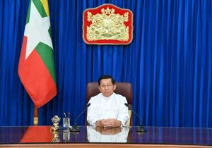 Myanmar junta leader Min Aung Hlaing delivers his 2025 New Year message