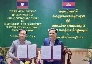 Cambodia-Laos Working Groups Discuss Cross-Border Bridge Construction Project