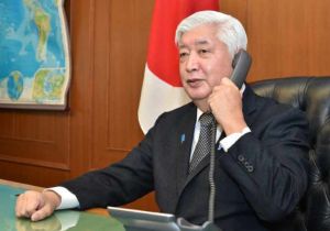 Japan Defense Minister held a telephone conference with newly appointed U.S. Secretary of Defense 