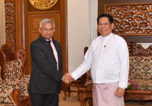 Myanmar Deputy Prime Minister and Foreign Minister receives Ambassador of India to Myanmar