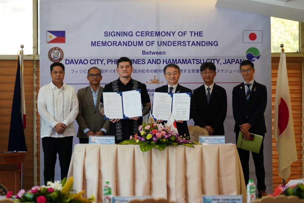 Davao City, Hamamatsu City signs sister city accord